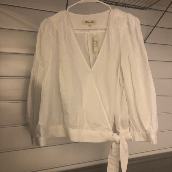 NWT Madewell Wrap Top - Picture 4 of 4